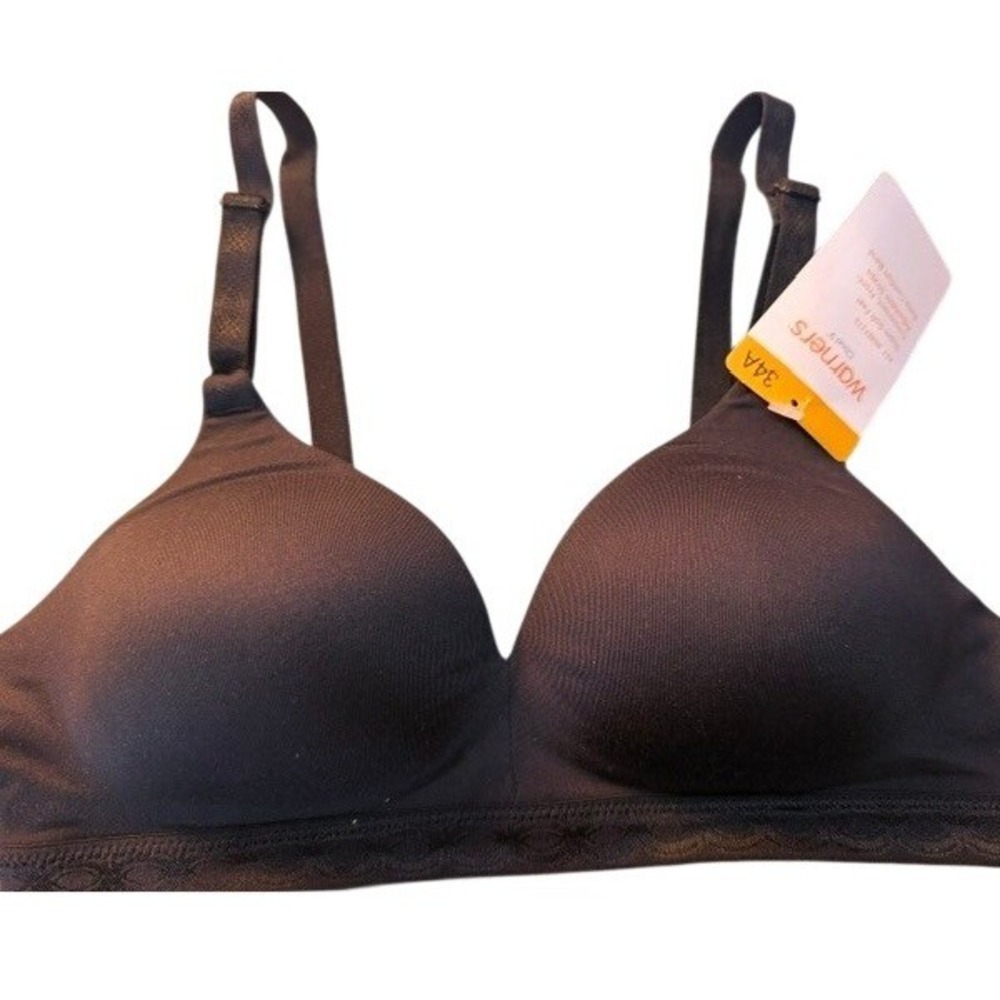 Warners Cloud 9 Wire-Free Lightly Lined Bra Black 34A NEW